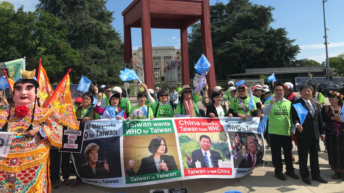 台灣聯合國協進會籌組的「前進WHA宣達團」日前在日內瓦遊行。(台灣聯合國協進會提供) 台灣聯合國協進會籌組的「前進WHA宣達團」日前在日內瓦遊行。(台灣聯合國協進會提供)