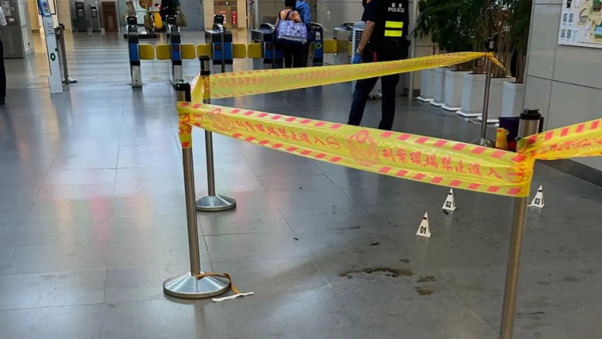 豐原火車站見血!(圖/threads@avery_12_24 授權提供) 豐原火車站見血!(圖/threads@avery_12_24 授權提供)