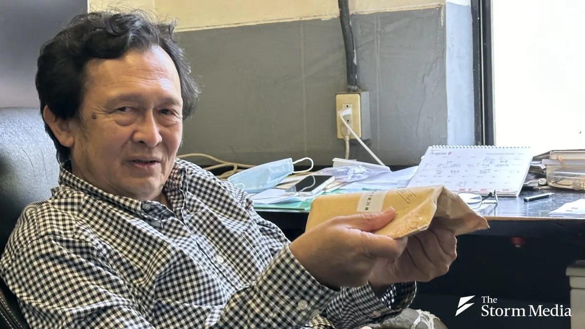 Chen Wen-shan, Honorary Professor of the Department of Geosciences at National Taiwan University. (Photo by Apple Chang)