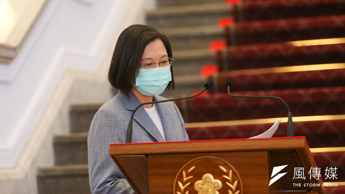 總統蔡英文28日針對國際經貿情勢發表談話,宣布開放美豬美牛。(顏麟宇攝) 總統蔡英文28日針對國際經貿情勢發表談話,宣布開放美豬美牛。(顏麟宇攝)