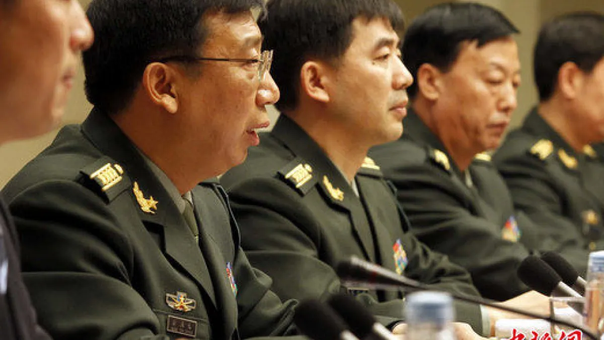 2010年的中國國防白皮書發表會。