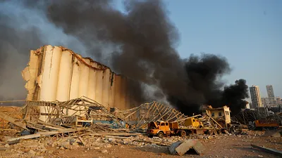 2020年8月4日,黎巴嫩首都貝魯特發生大爆炸,造成慘重死傷(AP)