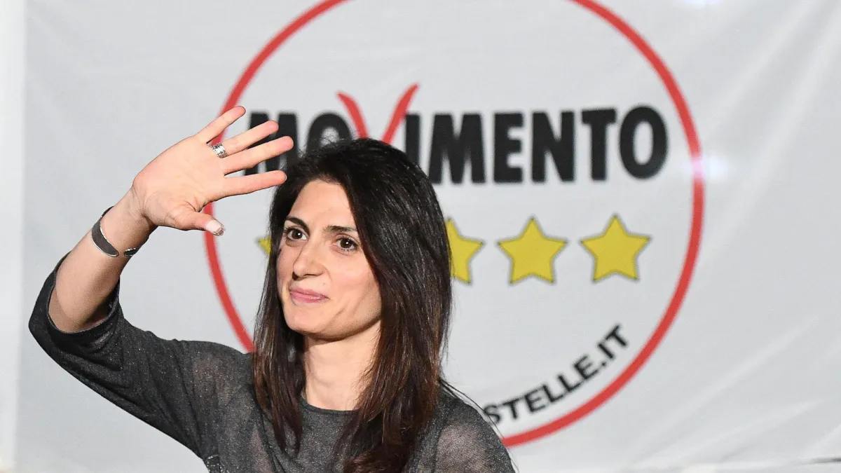 義大利首都羅馬新科市長拉吉(Virginia Raggi)(美聯社)