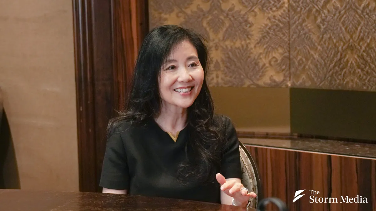 Jeannie Cho Lee, Asia's first Master of Wine, during an exclusive interview with Storm Media's English-language site and 1%Style on September 13, 2026. (Photo: Tsai Chin-chieh)