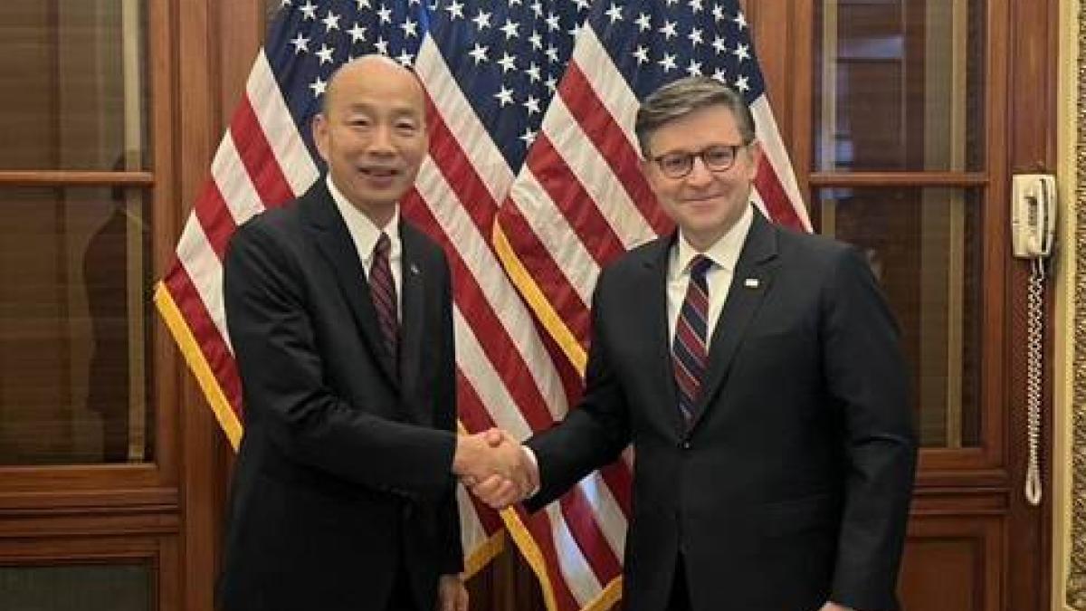 韓國瑜訪美見眾院議長強生 前大使揭華府風向球:給賴清德一記重拳
