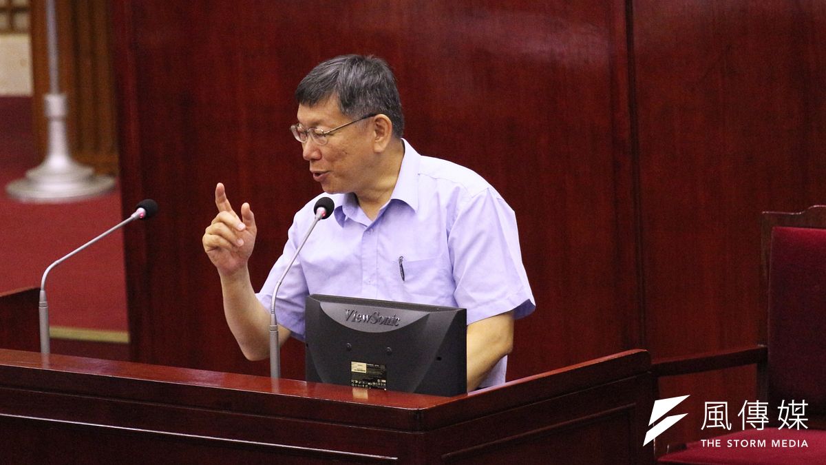 台北市長柯文哲議會備詢。(陳韡誌攝) 台北市長柯文哲議會備詢。(陳韡誌攝)