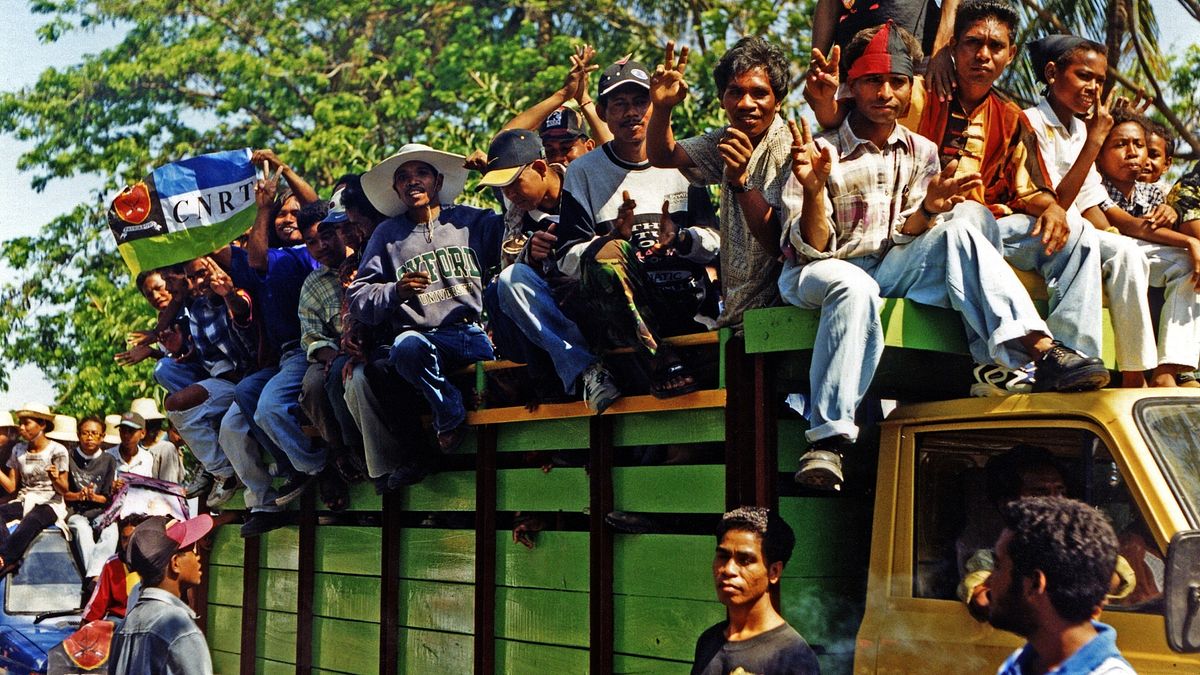 獨立公投前夕的東帝汶。(圖/wikimedia) 獨立公投前夕的東帝汶。(圖/wikimedia)