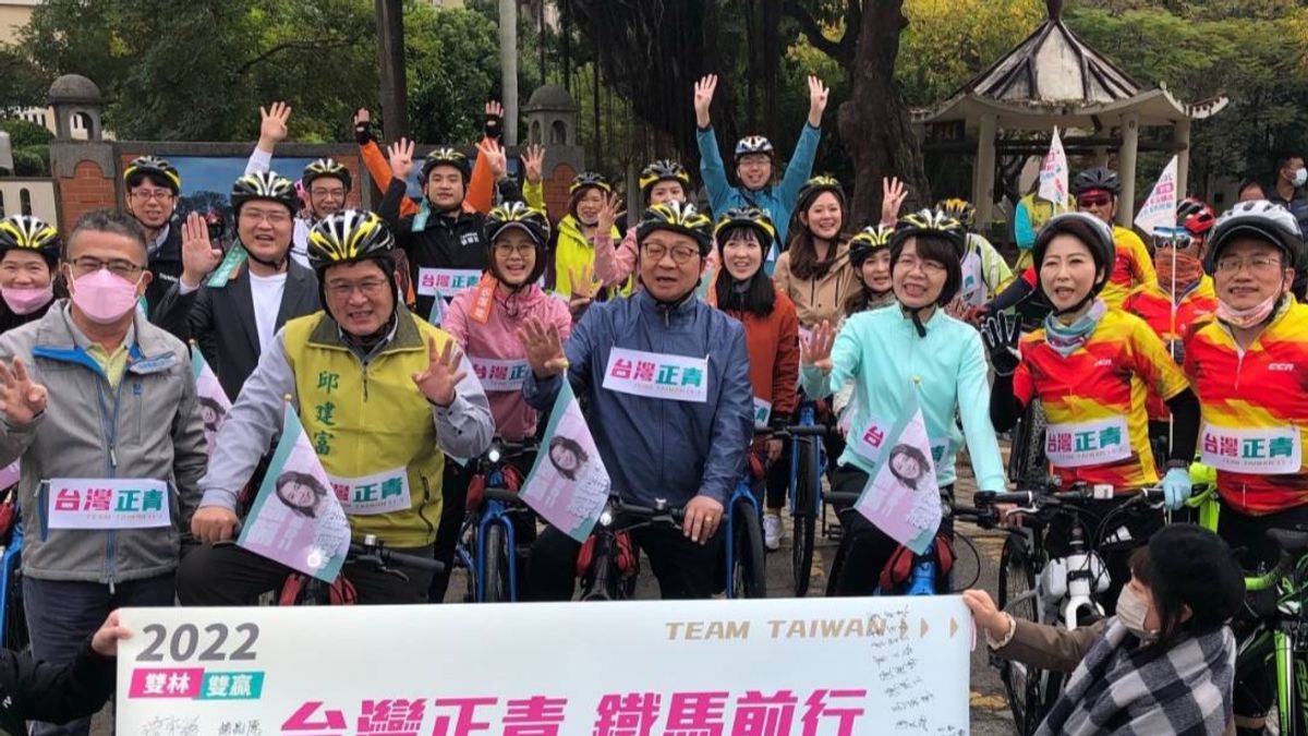 邱建富號召彰化隊 為台灣而騎。(圖/邱建富辦公室提供) 邱建富號召彰化隊 為台灣而騎。(圖/邱建富辦公室提供)