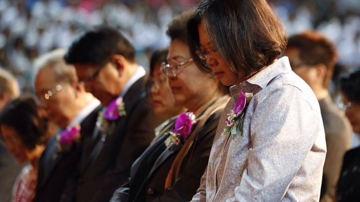 圖為蔡英文總統參加長老教會宣教150年大會。(取自臉書) 圖為蔡英文總統參加長老教會宣教150年大會。(取自臉書)