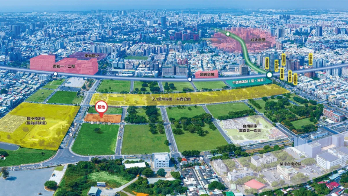 「世界.巨星」打造東區最適居的規劃,近鄰平實公園綠意,三面臨路大基地擎造菁英均質3-4房,一層4戶2電梯出入單純,全面提升居住空間舒適度。(圖/世界・巨星提供)
