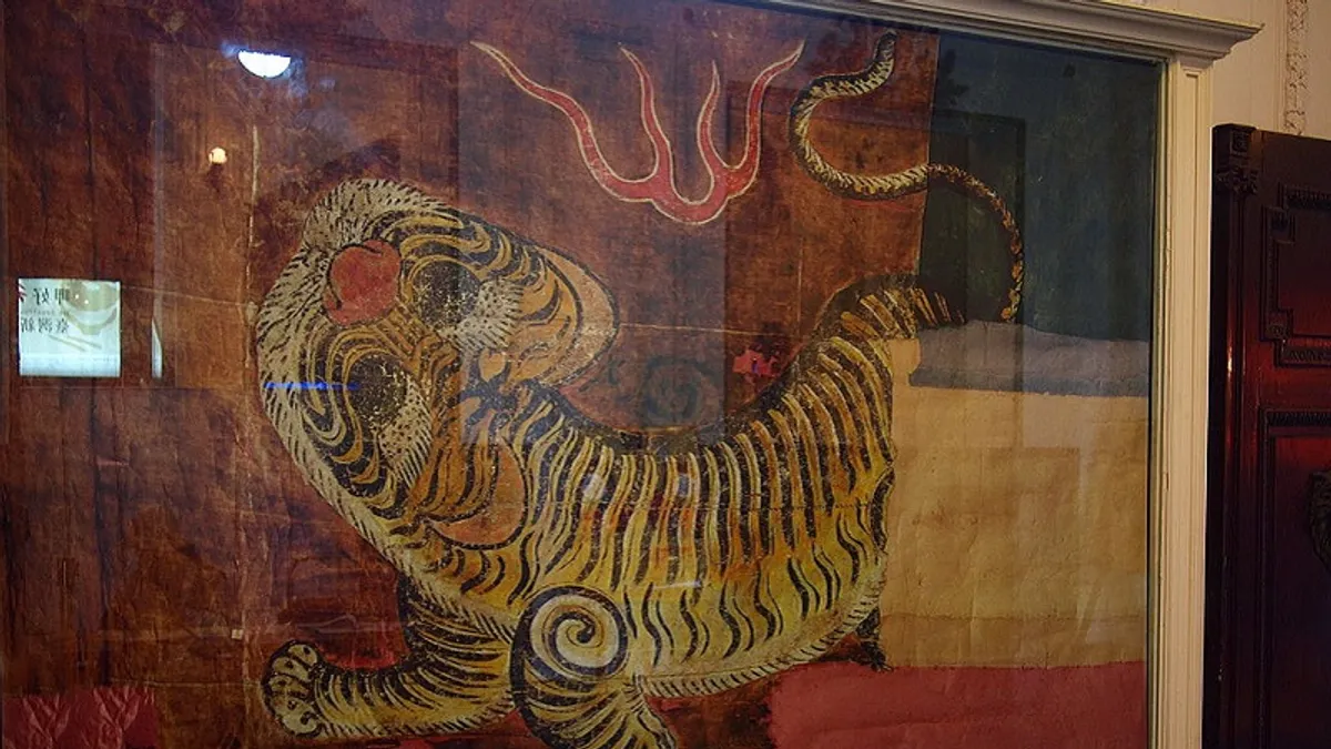 台灣民主國的國旗與國璽。(來源:flickr∕維基百科) 台灣民主國的國旗與國璽。(來源:flickr∕維基百科)