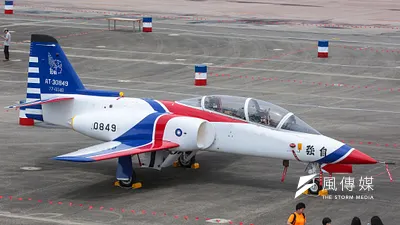 國軍一架AT-3教練機31日上午在高雄岡山墜毀。圖為同型機。(資料照,顏麟宇攝)