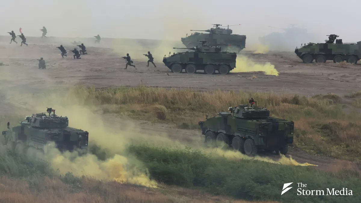 Regarding joint homeland defense operations, the Ministry of National Defense has indicated that existing unmanned and anti-armor weapons remain insufficient to counter the People's Liberation Army's superior and sustained firepower. Pictured: ROC Armed F