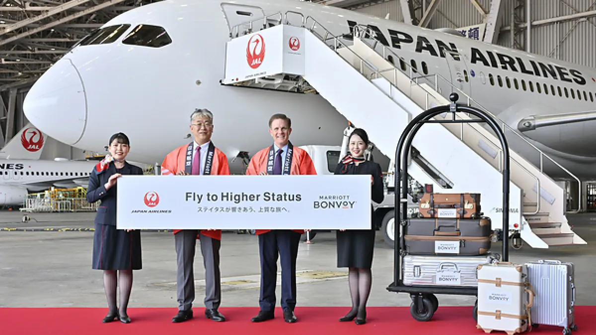 FLY TO HIGHER STATUS: NEW MARRIOTT BONVOY® AND JAPAN AIRLINES STRATEGIC TRAVEL LOYALTY PARTNERSHIP UNLOCKS UNPRECEDENTED ACCELERATED ACCESS TO LOYALTY BENEFITS FOR MEMBERS
