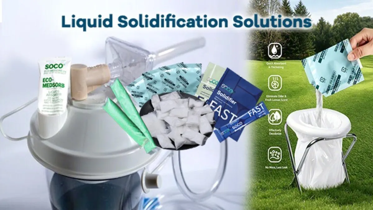 SOCO® Launches Small-Pack Solidification Solutions for Healthcare and Emergency Sanitation Applications
