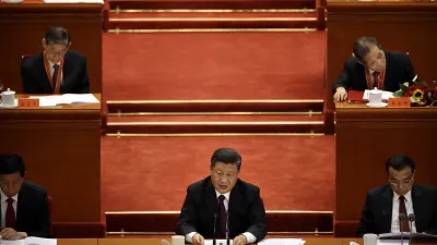 2018年12月18日,中國舉行慶祝改革開放40周年大會,習近平主持(AP)