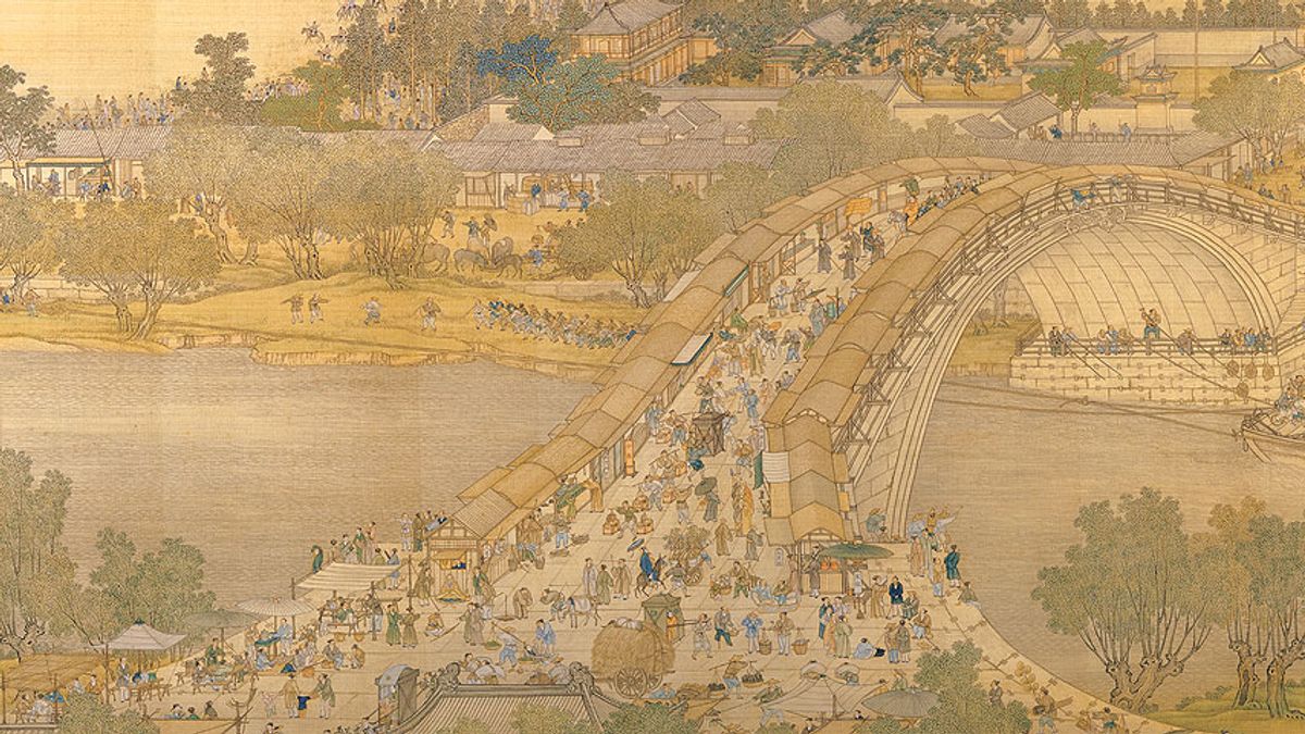 作者以宋代靖康之難來省思現代我們國民也要有居安思危的思維與冒險犯難的精神,才能夠強大。圖為《清明上河圖》描繪北宋熱鬧風光。(圖/截自Wikimedia Commons) 作者以宋代靖康之難來省思現代我們國民也要有居安思危的思維與冒險犯難的精神,才能夠強大。圖為《清明上河圖》描繪北宋熱鬧風光。(圖/截自Wikimedia Commons)