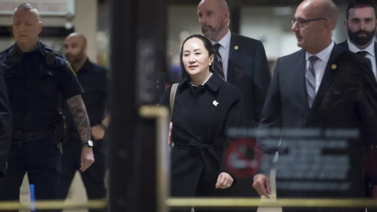 孟晚舟在新的法庭文件中質疑數項美方指控,並舉出幾個她認為美方為私利而歪曲事實的例子。(AP)