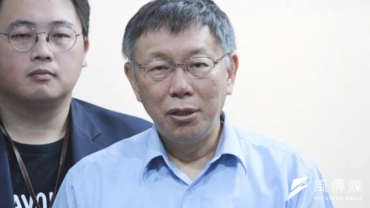 20190723-台北市長柯文哲23日上午在台北市政府接受訪問。(方炳超攝)