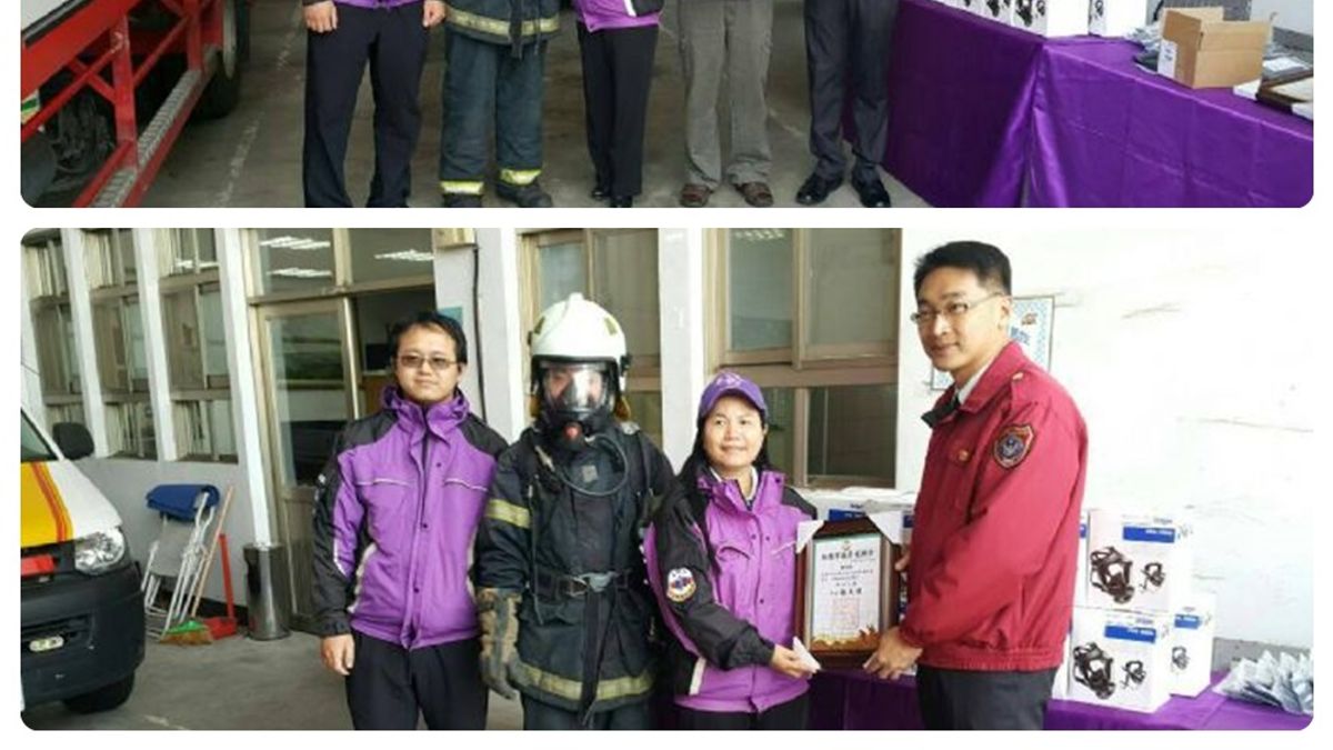 善心民眾拋磚引玉 捐贈大園分隊42萬救災裝備 善心民眾拋磚引玉 捐贈大園分隊42萬救災裝備