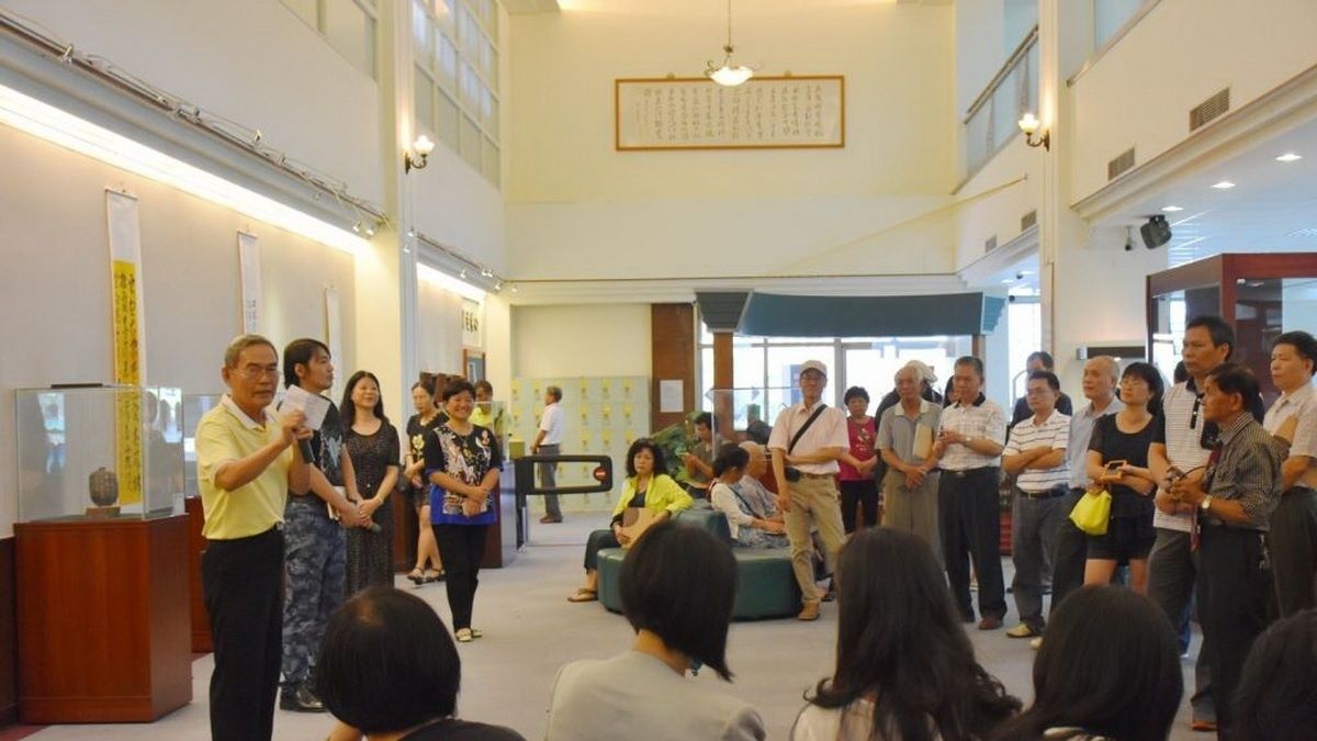 林氏父子藝術家 首度在大華科大辦聯展 林氏父子藝術家 首度在大華科大辦聯展