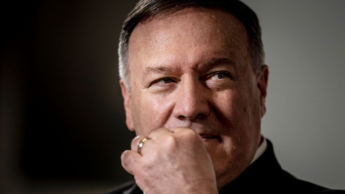 美國國務卿龐畢歐22日在丹麥記者會上,批中國在美的間諜行動影響廣泛。(AP) 美國國務卿龐畢歐22日在丹麥記者會上,批中國在美的間諜行動影響廣泛。(AP)