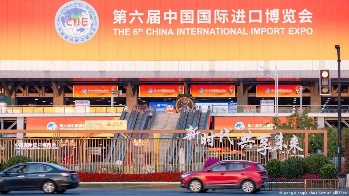 周五中國公布的以美元計算的海關數據顯示,中國全年出口自2016年以來首次出現下降。(圖片來源:德國之聲)