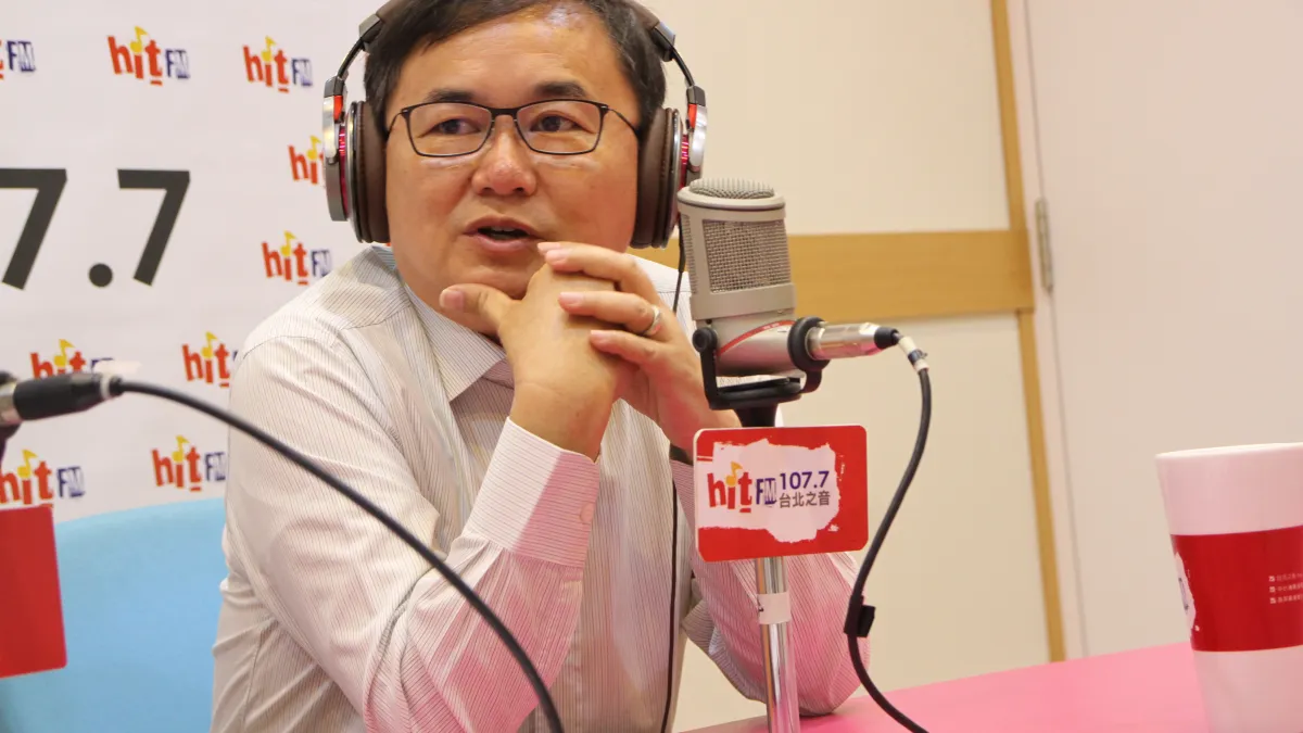 20180801-民進黨台東縣長參選人劉櫂豪1日接受廣播專訪時表示,將近十年來,台東縣都是由民進黨人擔任立委,顯見選民對於政治板塊仍有改變的期待。(Hit Fm《蔻蔻早餐》製作單位提供)
