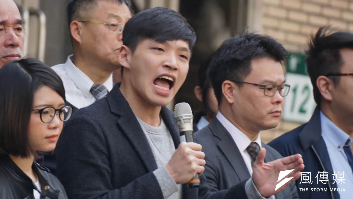20180313-「318學運案二審宣判」記者會,陳為廷發言。(盧逸峰攝)