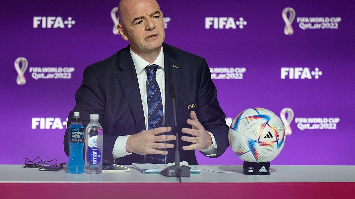 國際足球總會(FIFA)主席英凡蒂諾(Gianni Infantino)(AP) 國際足球總會(FIFA)主席英凡蒂諾(Gianni Infantino)(AP)