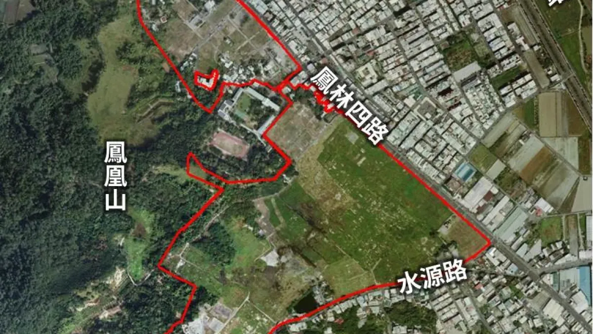 高雄市政府地政局第81期重劃區範圍空拍。(圖/高市府地政局提供)