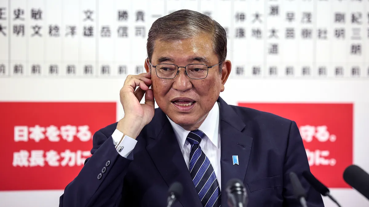 自民黨總裁石破茂當選日本首相。(資料照,美聯社)