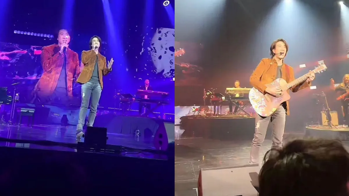 王力宏在美國舉辦演唱會,正式宣告復出。(圖/取自微博康熙萬事屋) 王力宏在美國舉辦演唱會,正式宣告復出。(圖/取自微博康熙萬事屋)