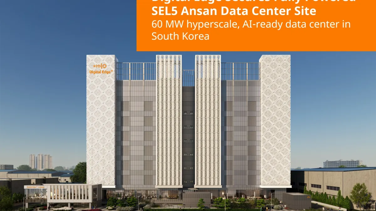 Digital Edge Secures Fully Powered Ansan Data Center Site in Power-Constrained South Korea, Advancing Expansion