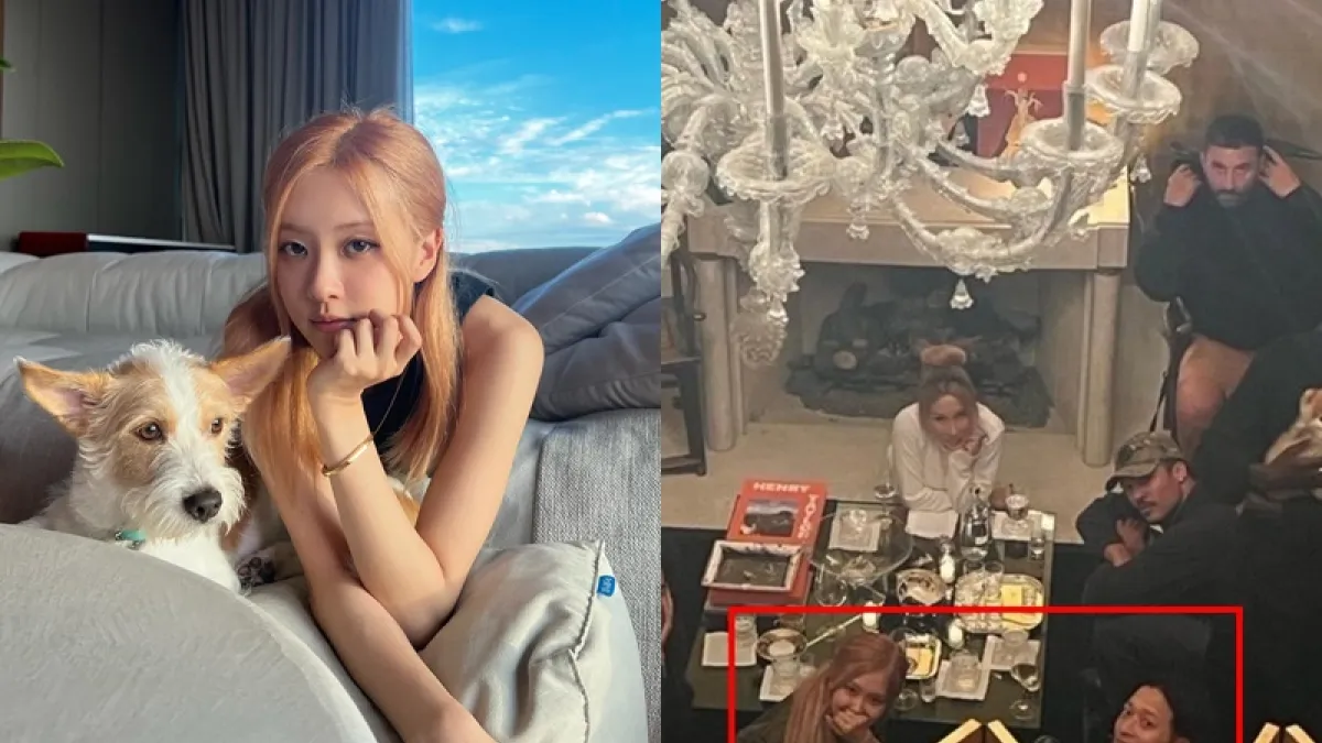 Rosé和姜東元驚傳戀情!(圖/翻攝自IG、推特/roses_are_rosie)