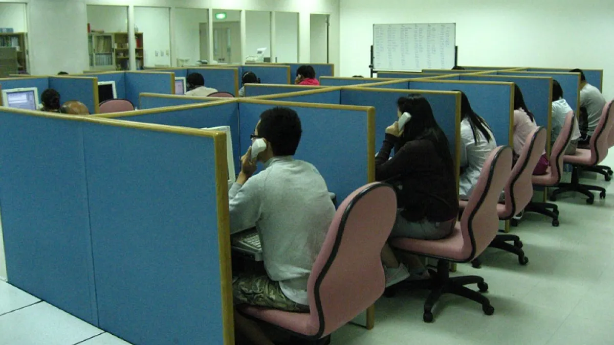 電話民調示意圖。