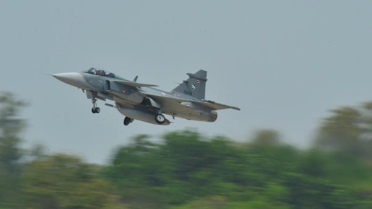 泰國空軍現役獅鷲戰機參與聯合演習。(翻攝自美軍DVIDS系統)