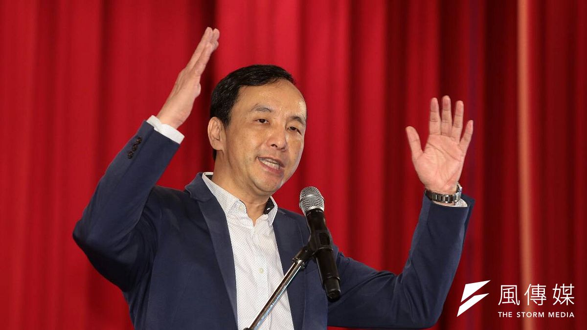 國民黨黨主席朱立倫出席全國村里長與總統候選人有約。(顏麟宇攝) 國民黨黨主席朱立倫出席全國村里長與總統候選人有約。(顏麟宇攝)