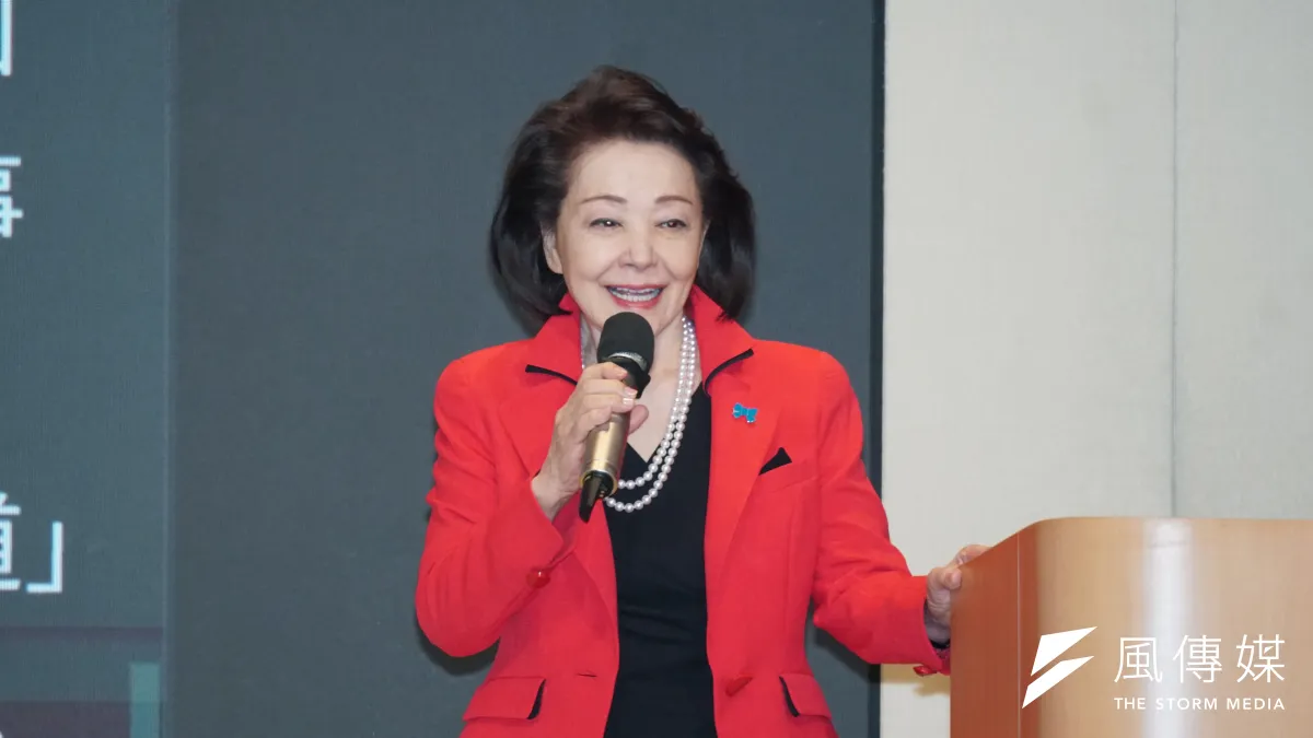 日本國家基本問題研究所理事長櫻井良子10月11日在「2026台日科技未來論壇」發表專題演講,介紹高市早苗推動的POWERR Asia。(蔡親傑攝)