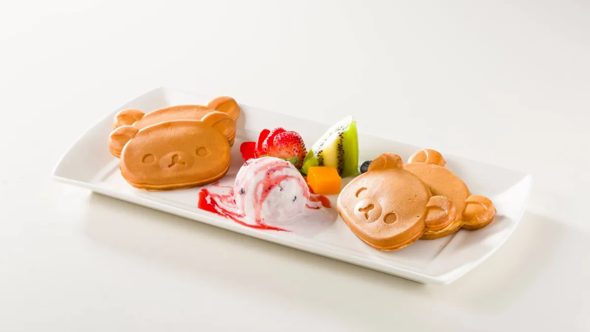 這麼可愛的鬆餅,你捨得吃嗎?(圖/Rilakkuma Café 拉拉熊咖啡廳@facebook)