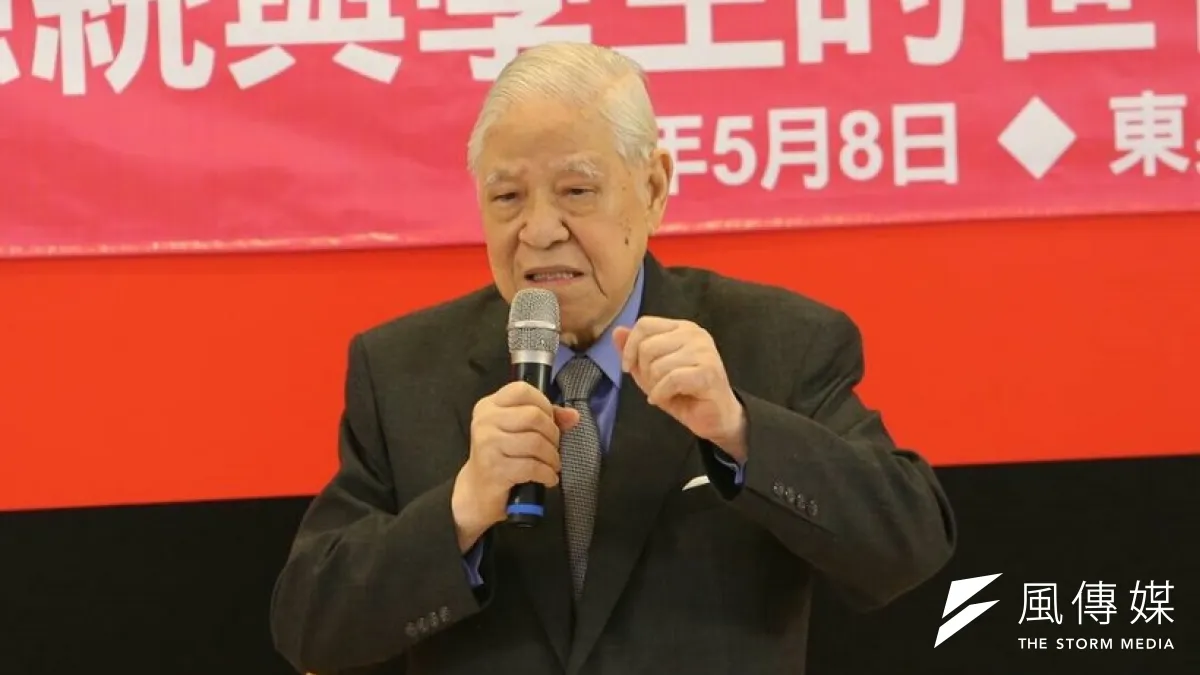 前總統李登輝9日前往東吳大學發表演說。(吳逸驊攝)