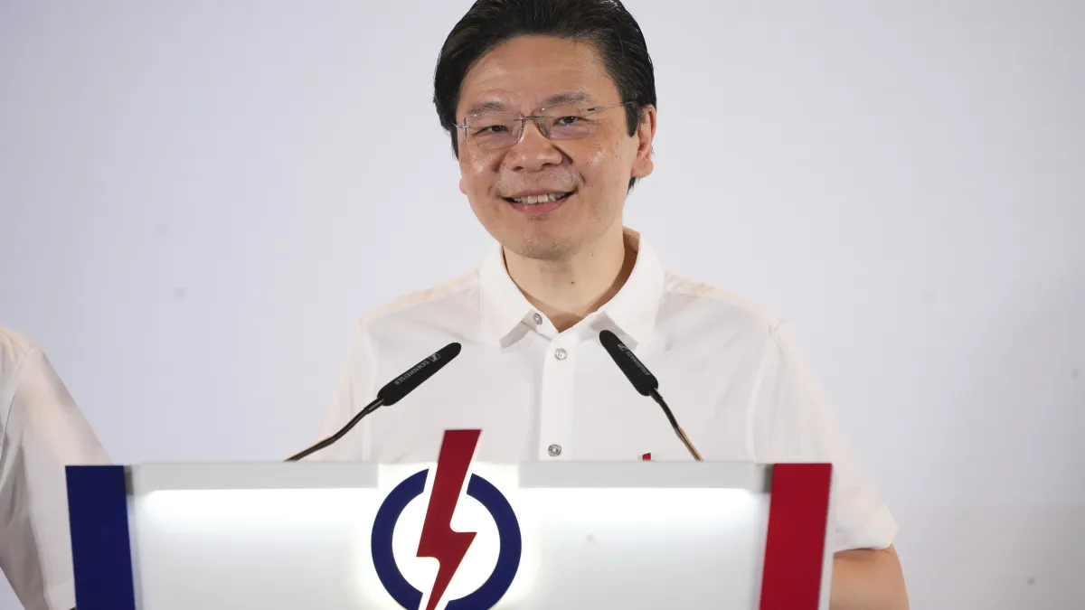 新加坡總理黃循財2025年首次率領執政黨人民行動黨(PAP)出征,不但拿到87席過半席次,大幅領先包括工人黨在內的反對黨,得票率逾65%高於上屆大選。(美聯社)
