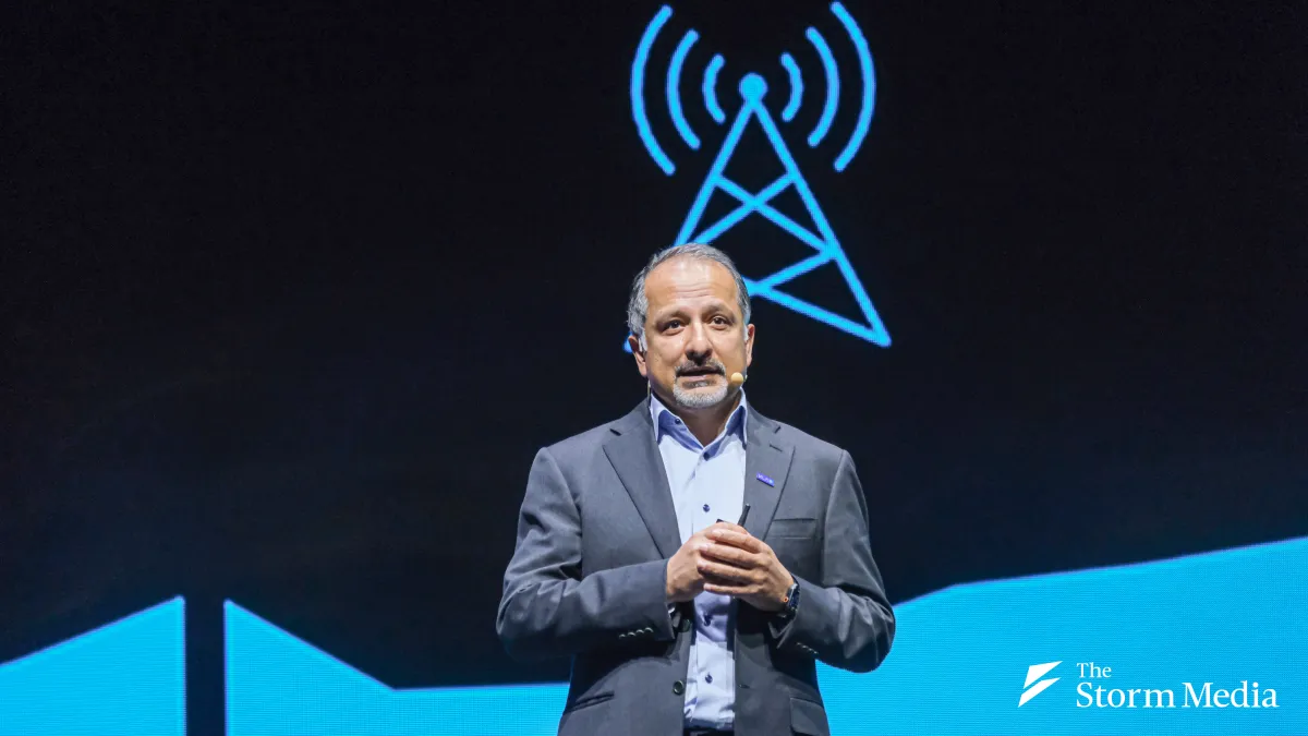 KLA president of semiconductor products Ahmad Khan addresses the SEMICON Taiwan 2026 Masters Forum at Nangang Exhibition Center on September 2. (Photo: Liu Wei-hong)