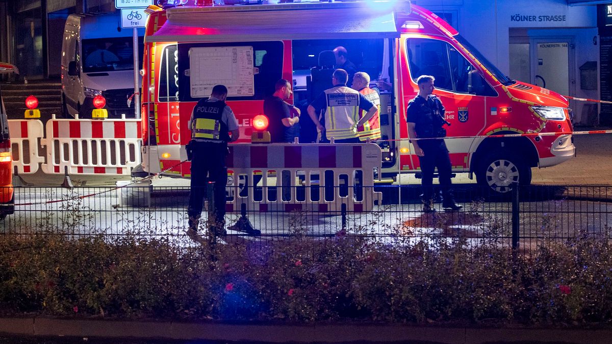 2024年8月23日,德國索林根市(Solingen)驚傳持刀隨機殺人案,至少3死、多人受傷。(美聯社) 2024年8月23日,德國索林根市(Solingen)驚傳持刀隨機殺人案,至少3死、多人受傷。(美聯社)