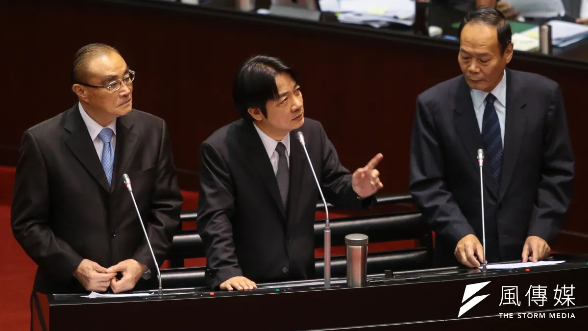 中國共產黨第19次全國代表大會明日召開,行政院長賴清德17日在立法院向中國國家主席習近平喊話,期待19大後,能注意兩岸間的互動事實。(顏麟宇攝)