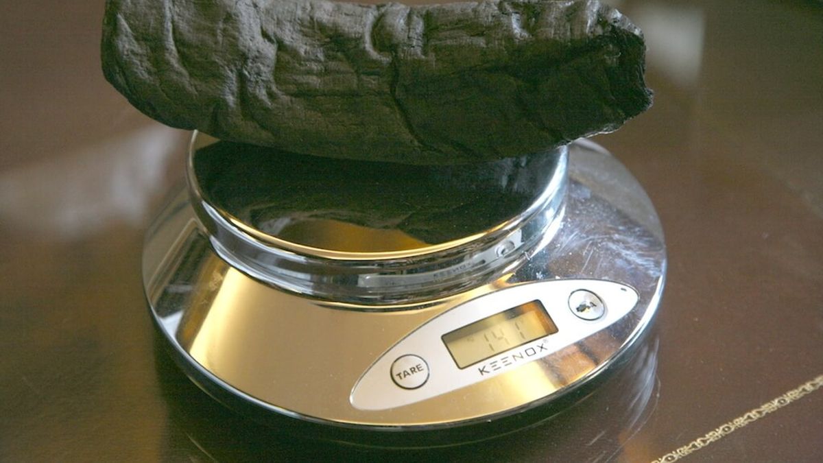 「赫古拉尼翁紙莎草」古卷在維蘇威火山爆發時被掩埋,如今已大範圍損壞,如果硬要展開,甚至會碎裂。(圖取自維蘇威挑戰網頁scrollprize.org) 「赫古拉尼翁紙莎草」古卷在維蘇威火山爆發時被掩埋,如今已大範圍損壞,如果硬要展開,甚至會碎裂。(圖取自維蘇威挑戰網頁scrollprize.org)