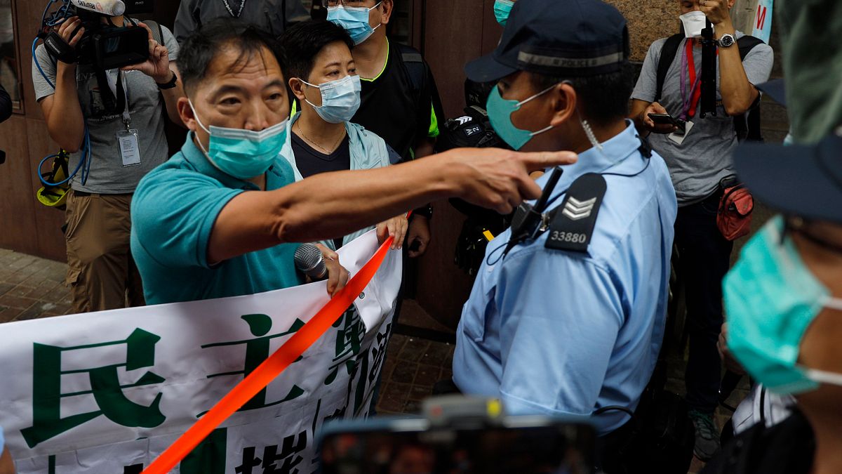 2020年5月22日,中國強推「港版國安法」,香港市民上街頭抗議(AP) 2020年5月22日,中國強推「港版國安法」,香港市民上街頭抗議(AP)