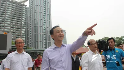 國民黨主席朱立倫5月4日確定與習近平會面。(葉信菉攝)