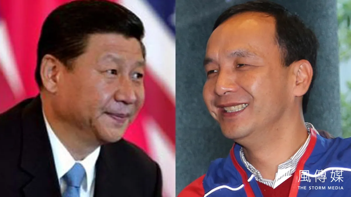 新北市長朱立倫當選國民黨黨主席,中共總書記習近平也立即發出賀電。(中評社、余志偉攝/鄭力緯合成)