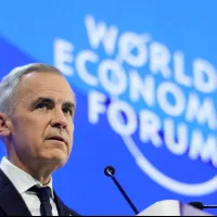 2026年1月21日、世界経済フォーラムで演説するカナダのマーク・カーニー首相(写真/AP通信提供) 2026年1月21日、世界経済フォーラムで演説するカナダのマーク・カーニー首相(写真/AP通信提供)